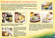 Vielseitige Einsatzbereiche von Butterportionen Vielseitige Einsatzbereiche von Butterportionen